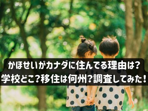 かほせい カナダに住んでる理由|かほせいチャンネルのカナダ移住生活！双子と家族の挑戦は成功。